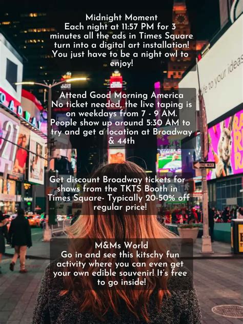inexpensive things to do in times square area